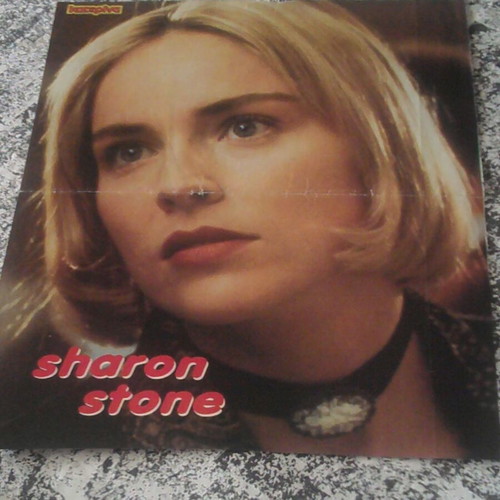 Sharon Stone & Kaiti Garmbi poster used, Katerina magazine