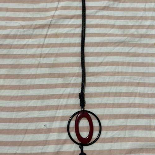 Necklace new black and red