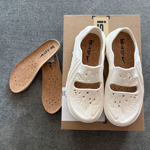 Nike ISPA Universal Natural sandals size 38.5 new, white