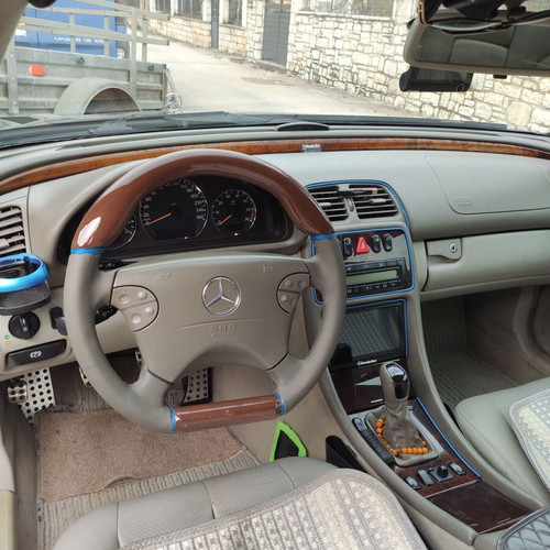 Mercedes CLK 200 Compressor μεταχειρισμένο, μπλε, 2002, 130.000 χλμ, αέριο