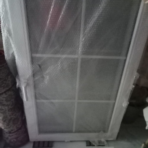 Large PVC window double glazing with shutters, 1.60x2.20 m