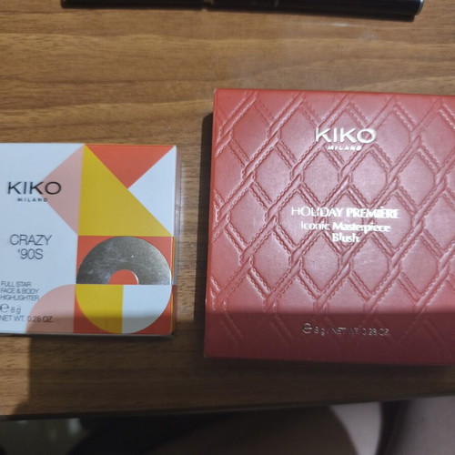 Kiko Milano Holiday Premiere and Cragy 90s Highlighter new, full star face and body