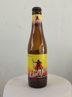 Lucifer collectible rare beer bottle
