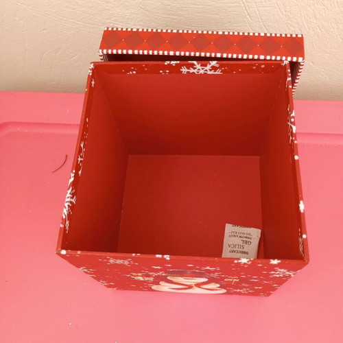 Christmas box new made of hard pressed paper