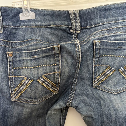 Guess Premium Vintage Y2K low rise jeans Malaga strass back pockets like new