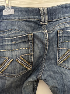 Guess Premium Vintage Y2K low rise jeans Malaga strass back pockets like new