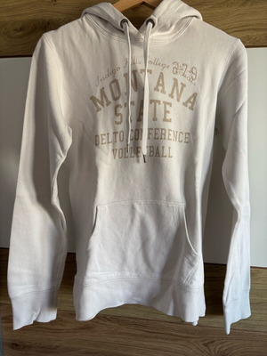 H&M hoodie like new, light beige and white, size S