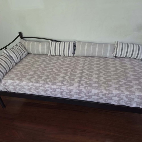 Bed with anatomical mattress, unused, 210x98x55 cm