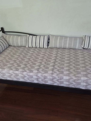 Bed with anatomical mattress, unused, 210x98x55 cm