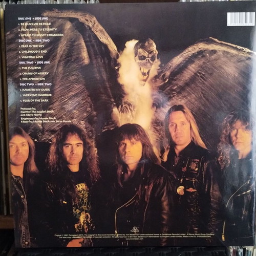 Iron Maiden Fear Of The Dark 2LP signed, near mint metal album