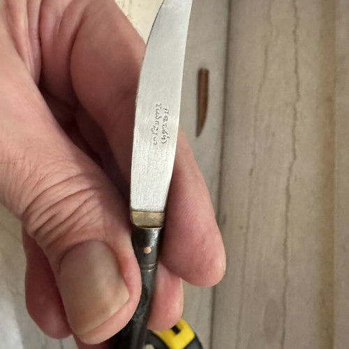 Collectible Handmade Knife Patssis Skopelos with Authentic Horn Handle, Folk Art