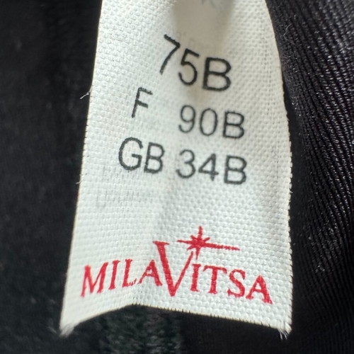 Velvet corset Milavitsa new, black, GB 34B / F 90B / Bel 75B