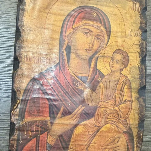 Wooden icons used