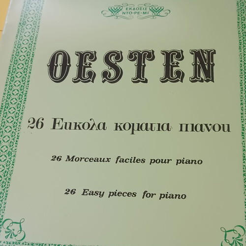 Osten piano book with 26 easy pieces