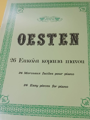 Osten piano book with 26 easy pieces