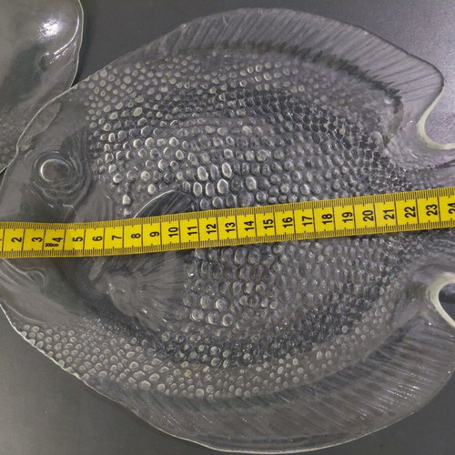 Arcoroc Poisson French plates from the 1980s, like new, set of 2