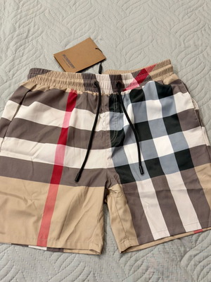 Burberry swimshorts new, beige multicolor