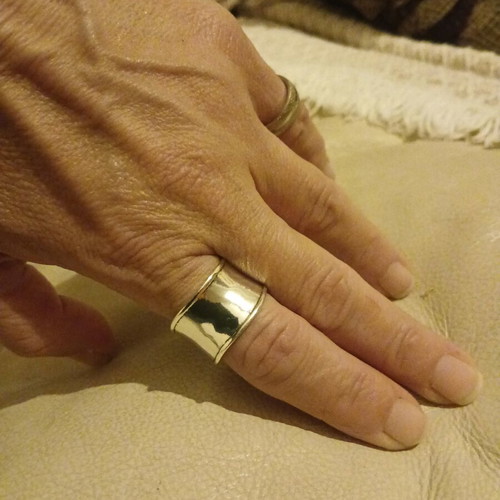 Stainless steel ring like new, silver, size 20.2mm