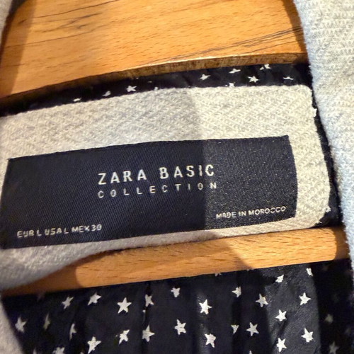 Zara blazer gray like new, size L