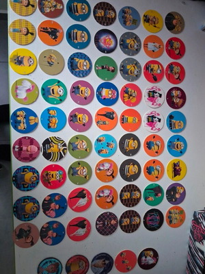Chipicao Despicable Me 2017 collectible caps set of 68, like new