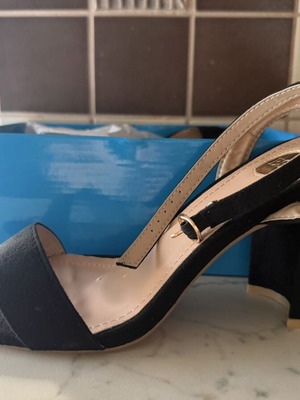 Es women's high platform sandals new, size 39, black