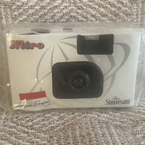 Vintage Nitro & Peter Stuyvesant Analog Film Camera sealed, new