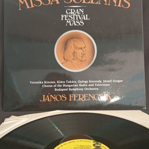 Liszt Ferenc Missa Solennis used vinyl record