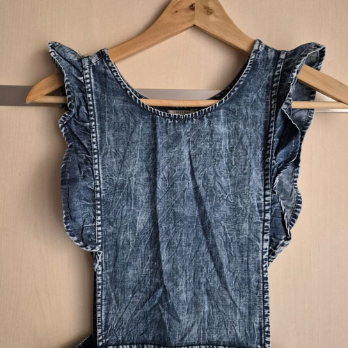 Forever 21 denim dress used, size M, blue washed