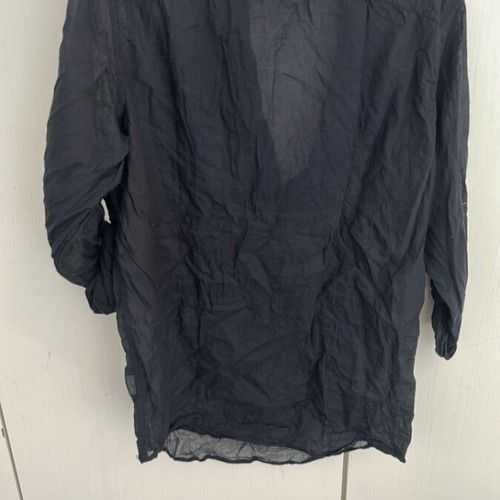 Bershka unisex shirt used, black, linen, size M