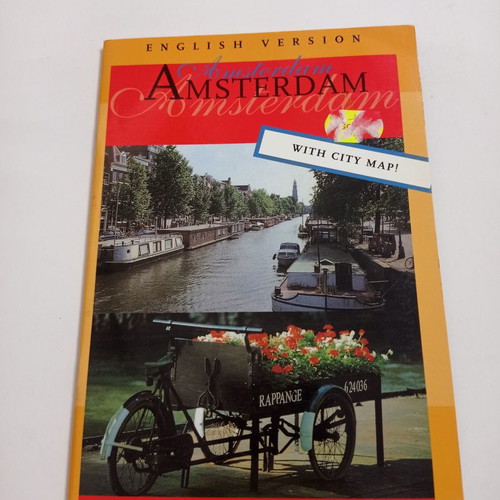 Amsterdam travel guide like new, English with city map