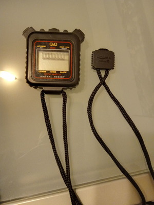 Q&Q stopwatch used, needs new battery