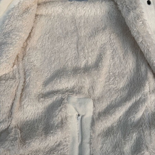 Kiabi baby romper like new with hood and fleece lining