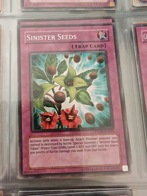Yu-Gi-Oh card Sinister Seeds like new