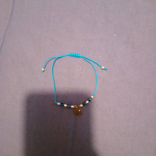 Women's bracelet like new, blue and gold, summer style