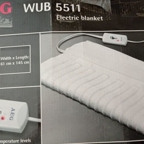 AEG WUB 5511 single electric underblanket 61x145cm