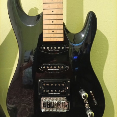 Aria Pro II Magna electric guitar used with custom upgrades