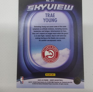 2023-24 Panini-NBA Hoops Basketball Trae Young Skyview #20