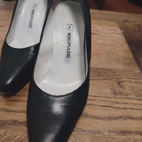 Leather black pumps like new size 37