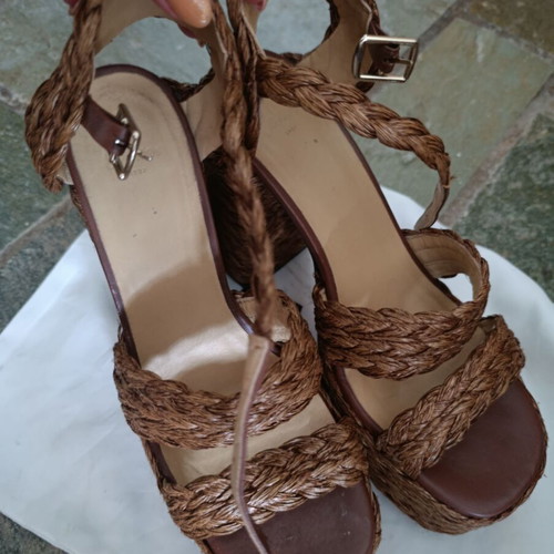 Castaner platform sandals size 37 like new, brown, comfortable