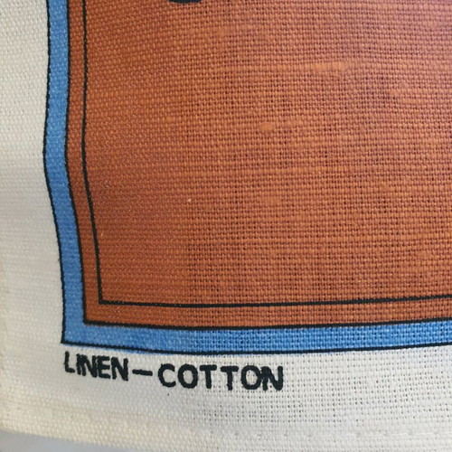 Handmade wall decor like new, linen cotton