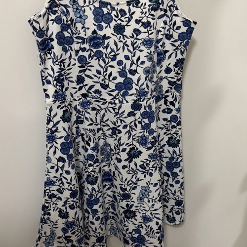 Mini dress H&M like new, white and blue floral
