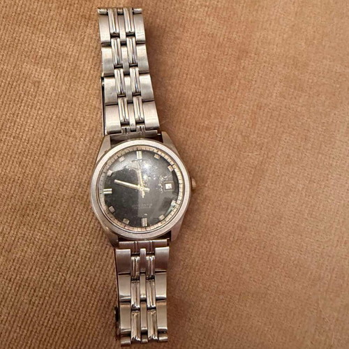 Jovial Automatic 25 Jewels Swiss watch used with date, mid-century style