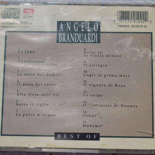 Angelo Branduardi Best Of CD used, folk