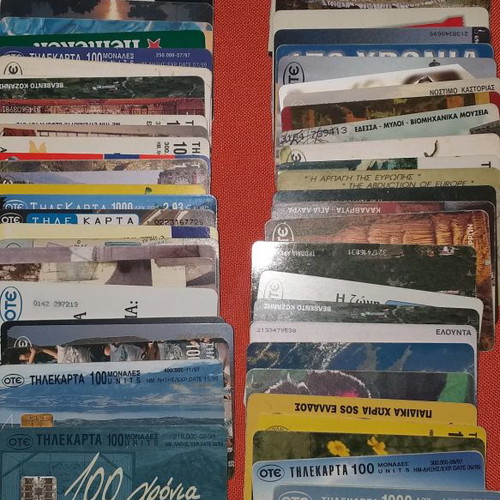 Phone cards used, pack of 150, at least 20 years old