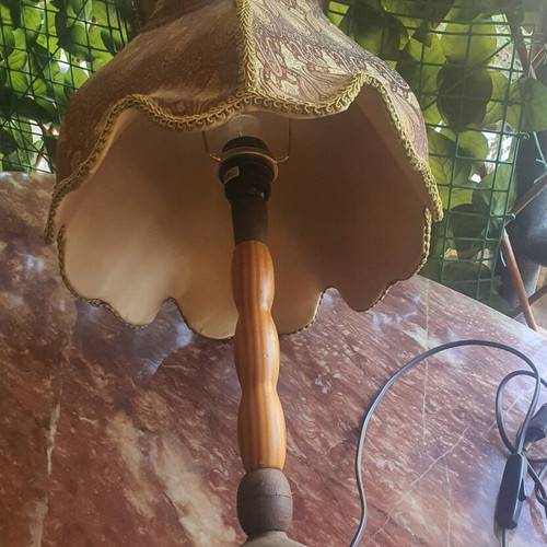 Table lamp with fabric shade, 60 cm height