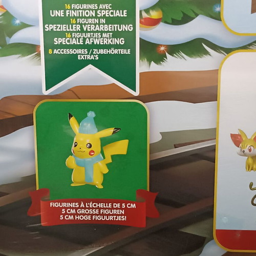 Pokemon Holiday Christmas Advent Calendar 2024 new with 16 figures