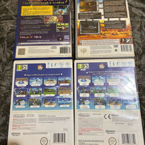 PS2 και Wii games μεταχειρισμένα, μη λειτουργικά, με γρατσουνιές