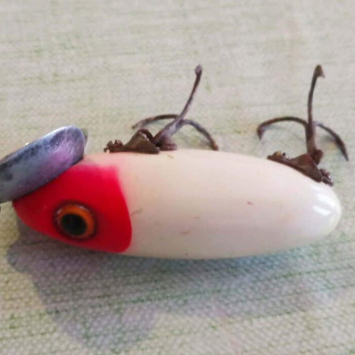 Fred Arbogast Jitterbug vintage fishing lure used with original box