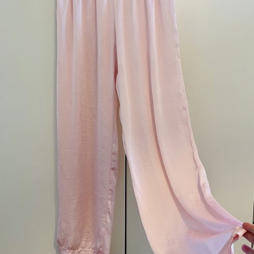 Glow Satin Pants Pink New Small