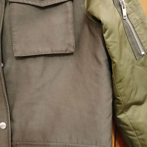 Mango parka jacket in khaki shades like new